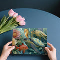 Abstract Sea Turtle Mural Wallpaper — Whimsical Ocean Motif Mural Wallpaper - room preview 03