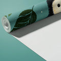 Baby Penguin Leaf Mural Wallpaper —Whimsical Arctic Pattern Mural Wallpaper - room preview 03