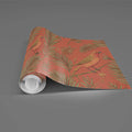 Classic Tropical Birds Mural Wallpaper Warm Coral & Green Print Mural Wallpaper - room preview 03