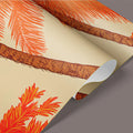 Sun-Drenched Tropical Palm Mural Wallpaper in Terracotta Mural Wallpaper - room preview 03