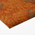 Vintage Botanical Bird Mural Wallpaper —Warm Autumnal Print Mural Wallpaper - room preview 03