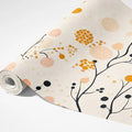 Abstract Branch & Blossom Mural Wallpaper — Modern Botanical Mural Wallpaper - room preview 03