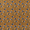 Vintage Blue Bird Mural Wallpaper —Traditional Botanical Pattern Mural Wallpaper - room preview 03