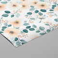 Soft Watercolor Floral Mural Wallpaper — Gentle Botanical Print Mural Wallpaper - room preview 03