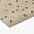 Celestial Bird and Moon Mural Wallpaper —Vintage Sepia Tones Mural Wallpaper - room preview 03