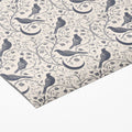Crescent Moon and Perching Bird Mural Wallpaper —Monochromatic Mural Wallpaper - room preview 03