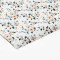Blossoming Branch Mural Wallpaper in Peach and Slate Blue Mural Wallpaper - room preview 03