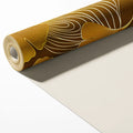 Gilded Ginkgo Leaf Mural Wallpaper — Opulent Metallic Design Mural Wallpaper - room preview 03