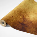 Aged Canvas Mural Wallpaper — Distressed Ochre and Umber Texture Mural Wallpaper - room preview 03