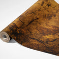 Aged Ochre Crackle Mural Wallpaper — Weathered Industrial Texture Mural Wallpaper - room preview 03