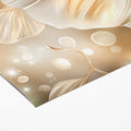 Gilded Ginkgo Leaves Mural Wallpaper — Luminous Gold Botanical Mural Wallpaper - room preview 03