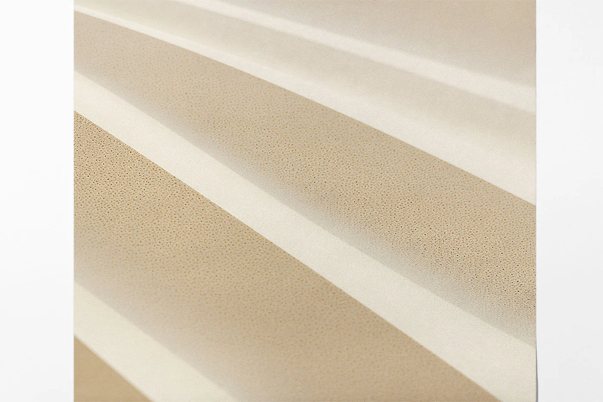 Abstract Sand Dune Mural Wallpaper — Sculptural Neutral Waves Mural Wallpaper - room preview 03