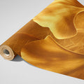 Gilded Ginkgo Leaf Mural Wallpaper — Metallic Gold Botanical Art Mural Wallpaper - room preview 03