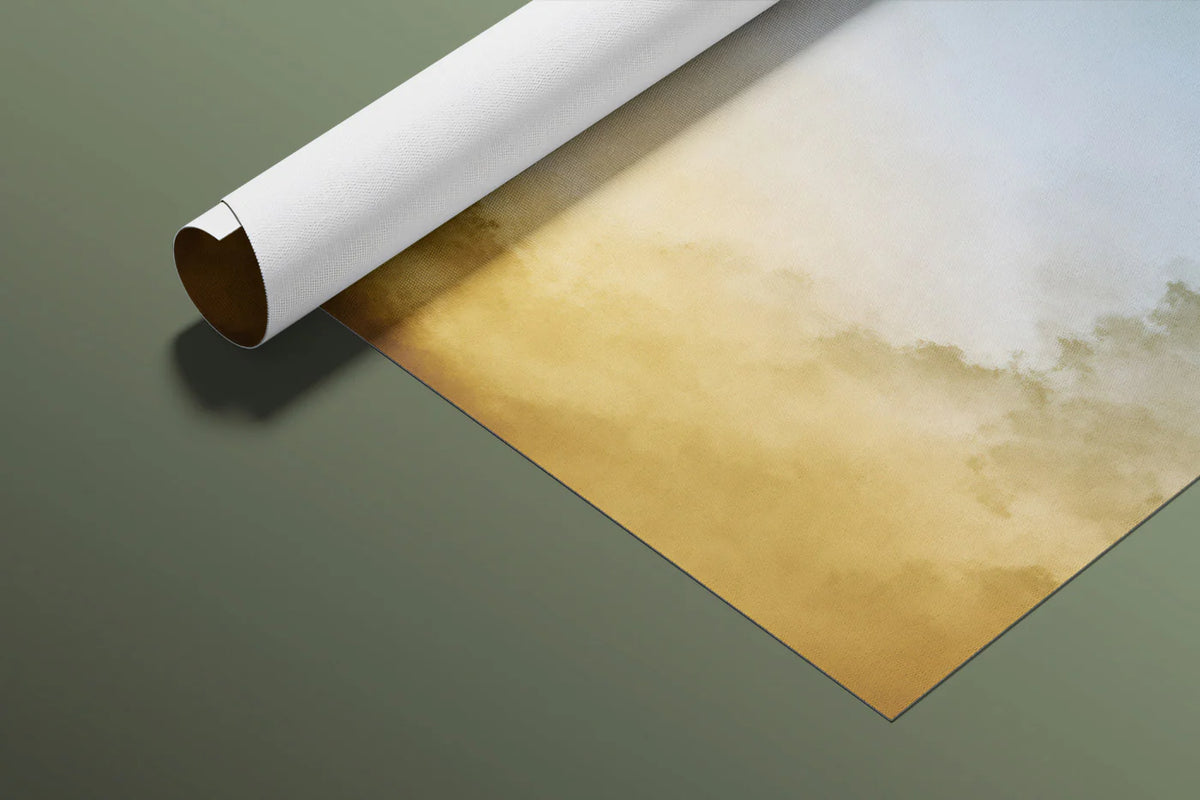 Luminous Nebula Mural Wallpaper — Abstract Ethereal Cloudscape Mural Wallpaper - room preview 03