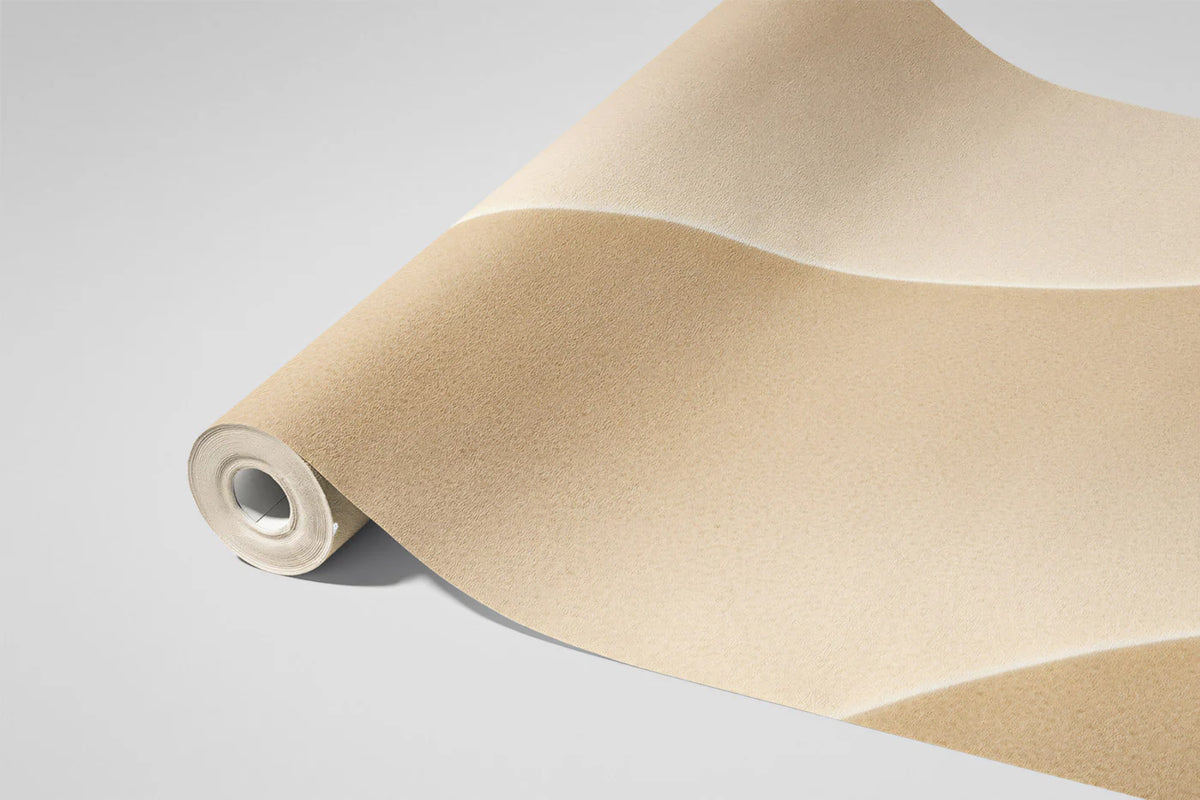 Desert Dune Mural Wallpaper — Minimalist Sculptural Curves Mural Wallpaper - room preview 03