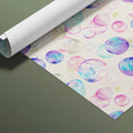 Floating Bubbles Mural Wallpaper — Soft Pastel Art Mural Wallpaper - room preview 03