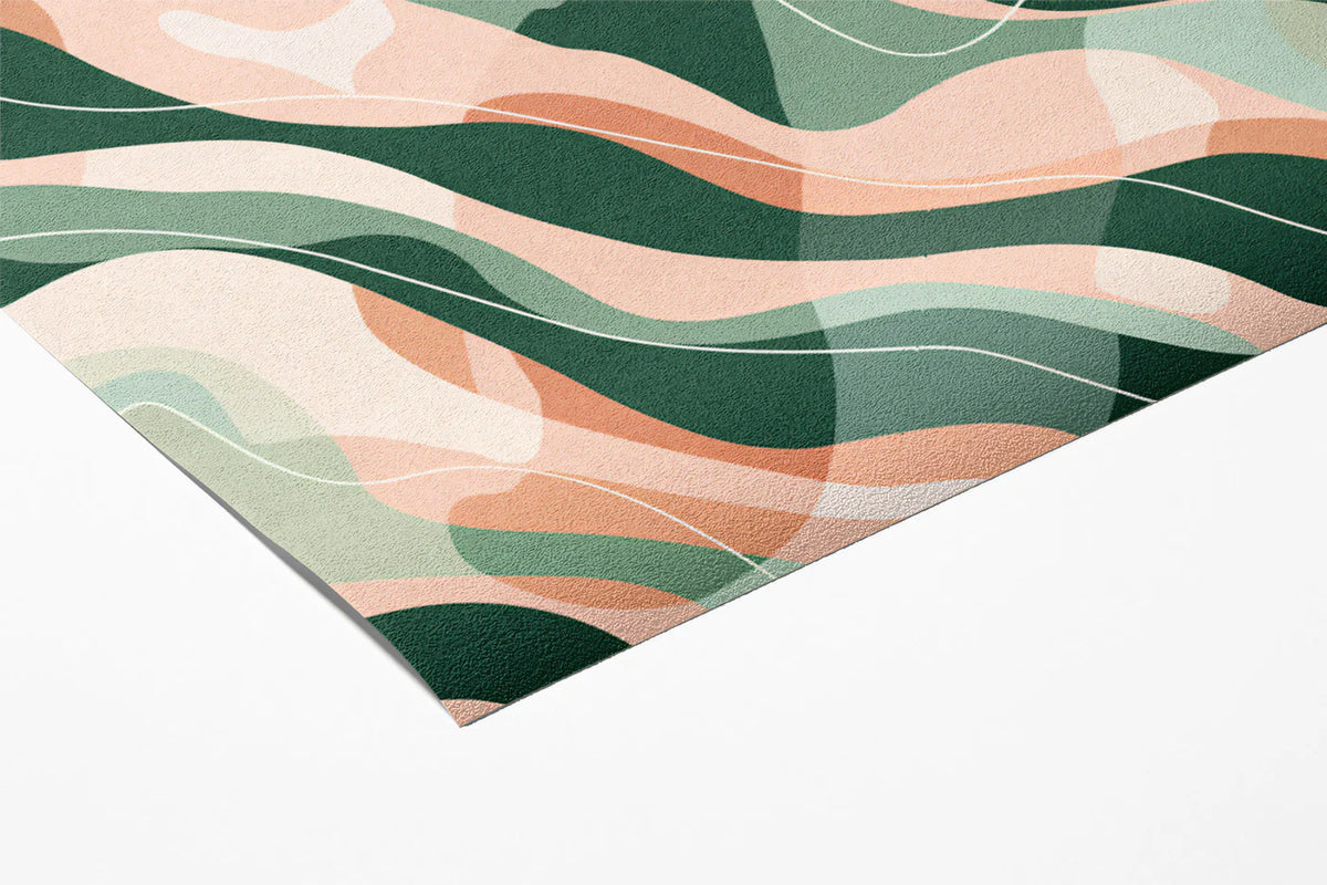 Abstract Wave Organic Mural Wallpaper — Fluid Modern Pattern Mural Wallpaper - room preview 03