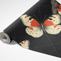 Monarch Butterfly Mural Wallpaper — Modern Graphic Motif Mural Wallpaper - room preview 03