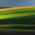 Impressionist Rolling Hills Mural Wallpaper — Moody Landscape Mural Wallpaper - room preview 03