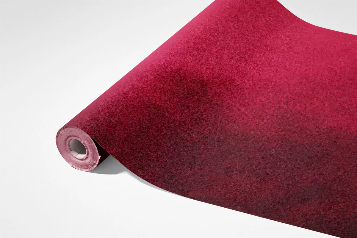 Abstract Crimson Cloud Mural Wallpaper — Rich Painterly Texture Mural Wallpaper - room preview 03