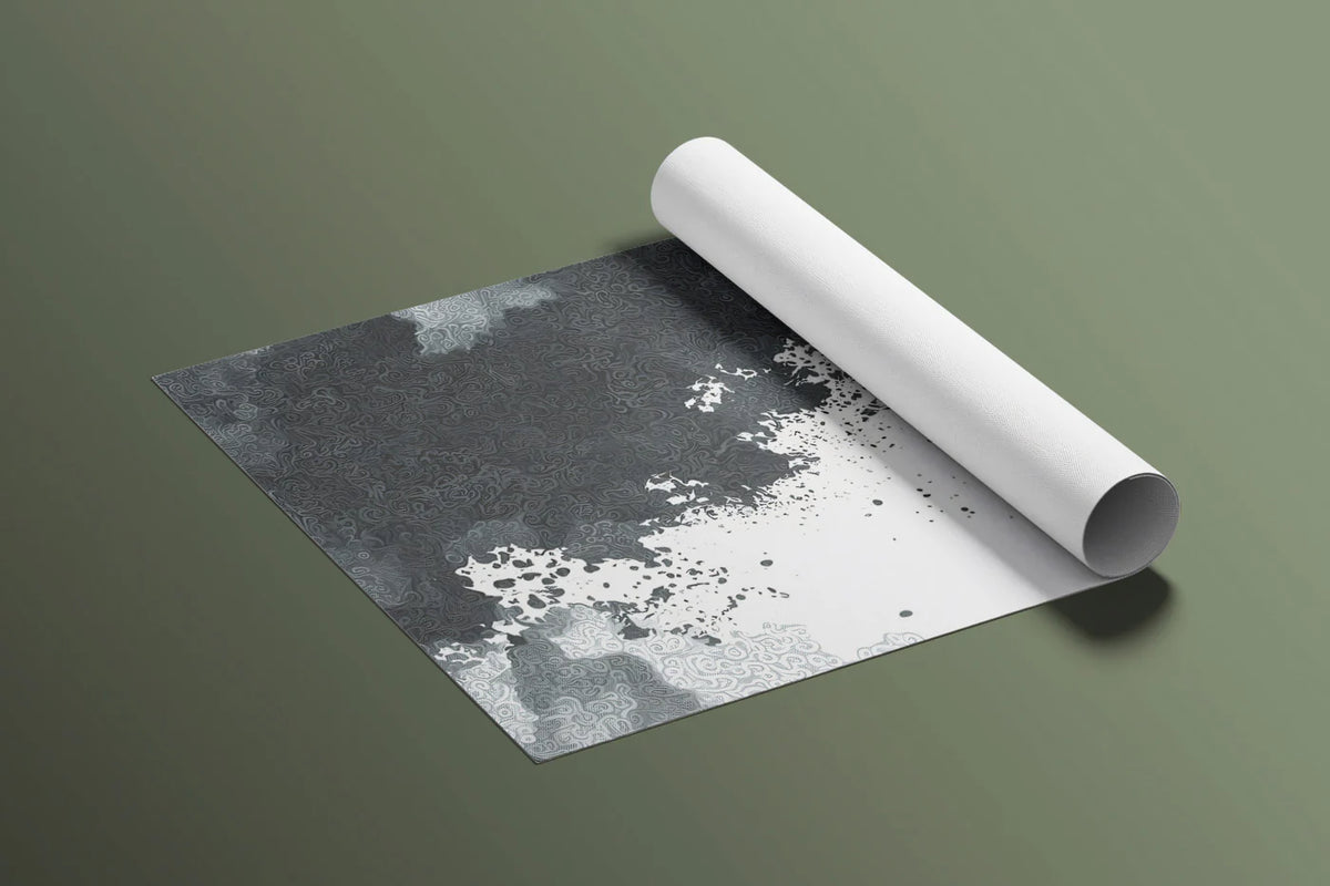 Abstract Gray Cloud Mural Wallpaper Textured Urban Grunge Mural Wallpaper - room preview 03