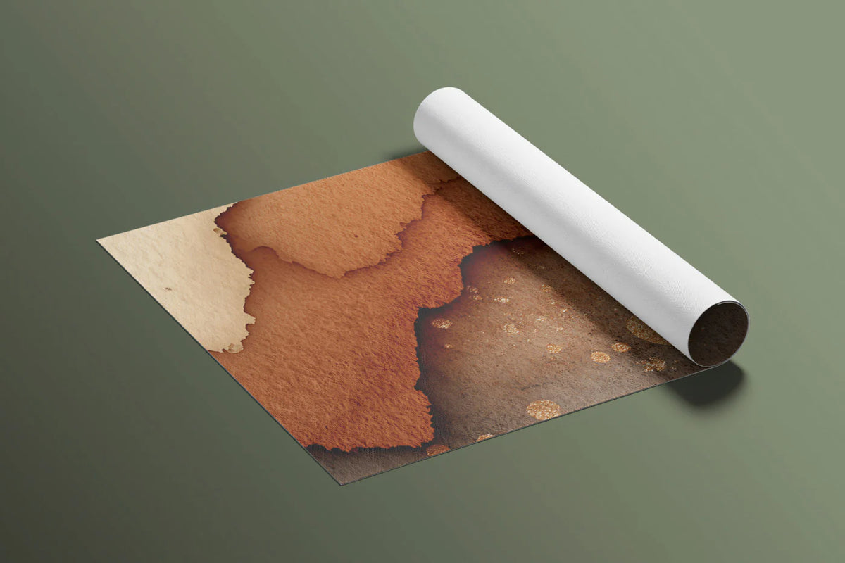 Abstract Torn Paper Mural Wallpaper — Warm Earthy Tones Mural Wallpaper - room preview 03