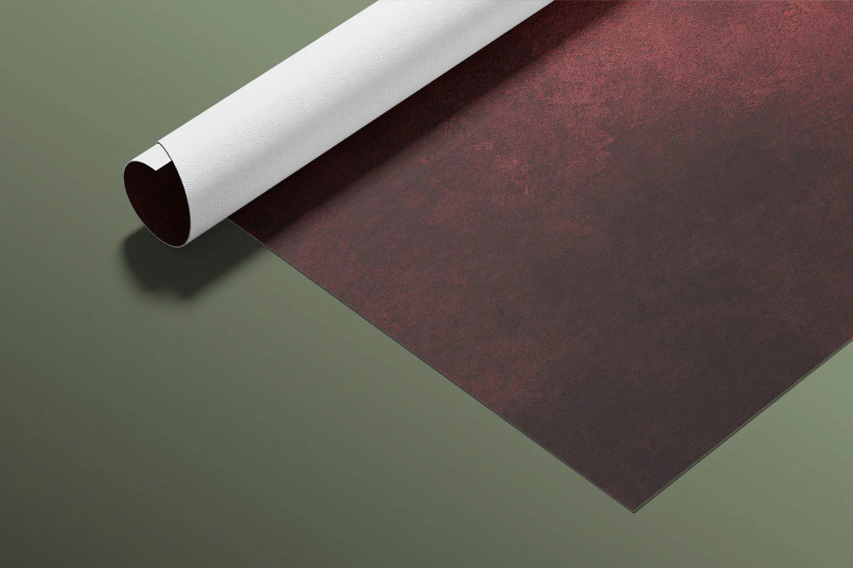 Deep Crimson Gradient Mural Wallpaper — Rustic Concrete Finish Mural Wallpaper - room preview 03