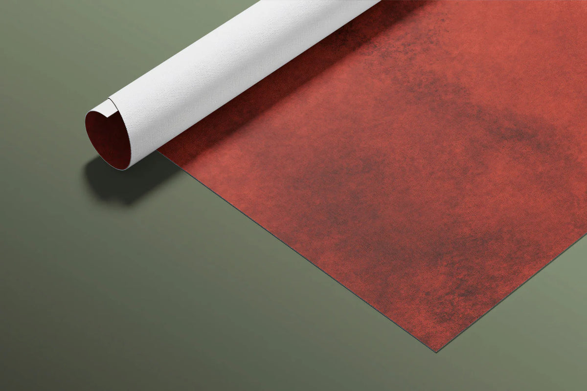 Crimson Plaster Effect Mural Wallpaper — Abstract Artistic Texture Mural Wallpaper - room preview 03