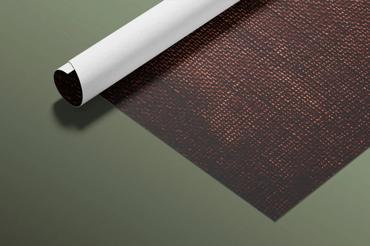 Deep Crimson Woven Texture Mural Wallpaper — Rich Fabric Effect Mural Wallpaper - room preview 03