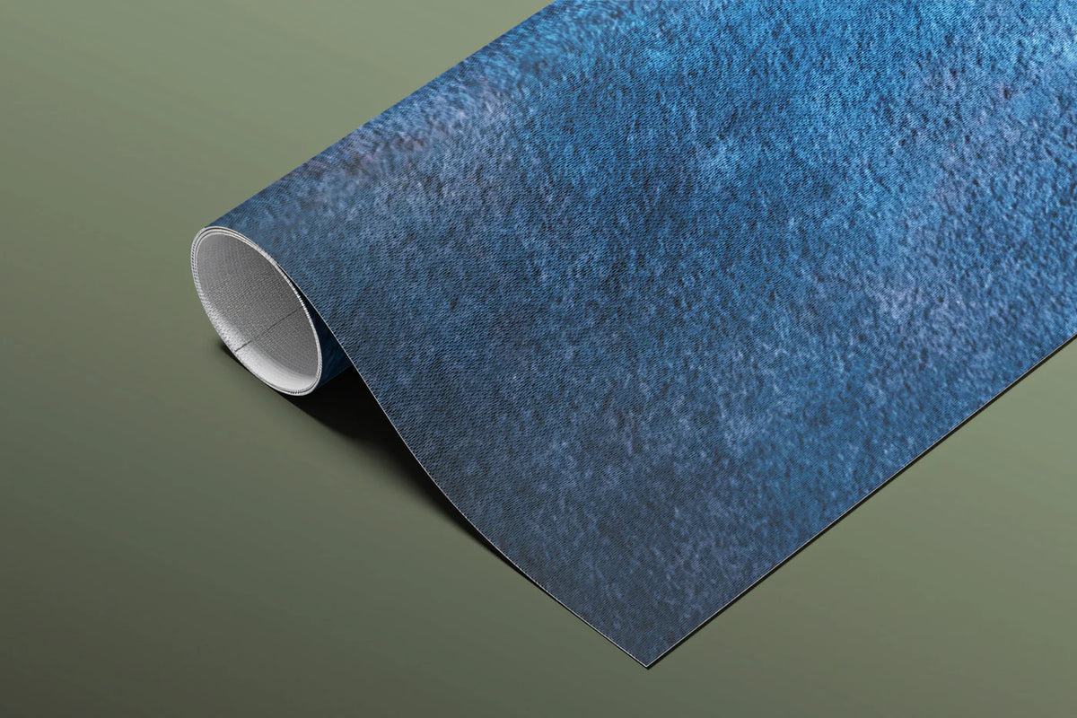 Deep Ocean Concrete Mural Wallpaper — Moody Industrial Texture Mural Wallpaper - room preview 03