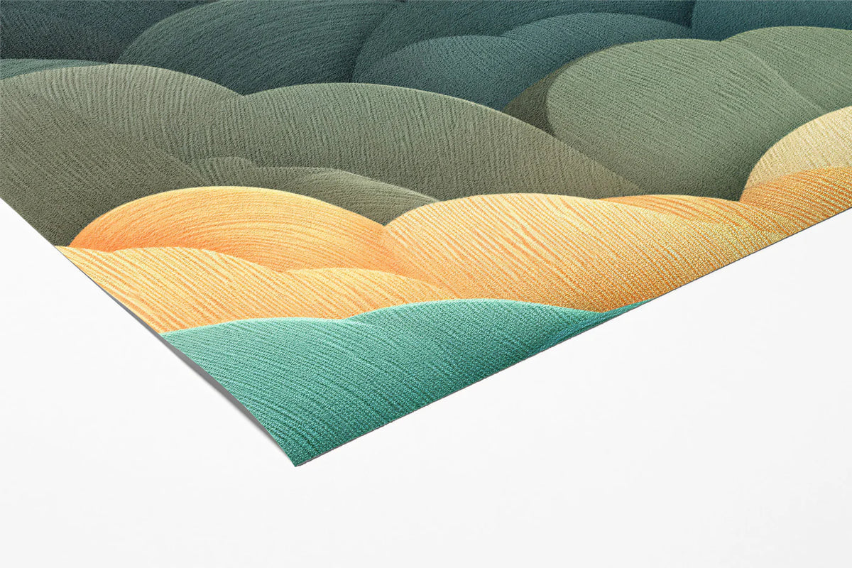 Abstract Organic Wave Mural Wallpaper — Modern Layered Texture Mural Wallpaper - room preview 03