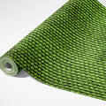 Distressed Lime Green Textile Mural Wallpaper — Industrial Edge Mural Wallpaper - room preview 03