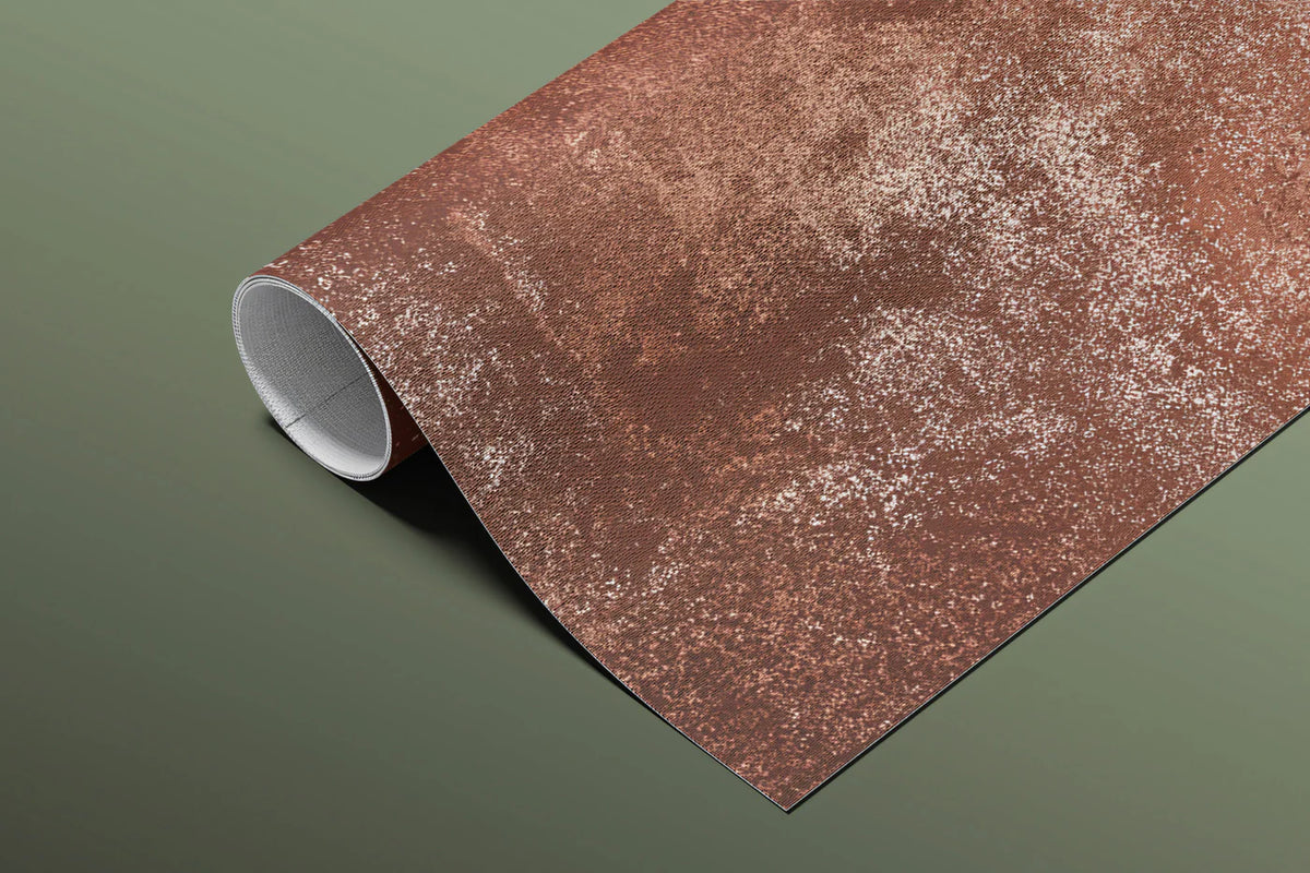Oxidized Copper Mural Wallpaper — Distressed Industrial Texture Mural Wallpaper - room preview 03