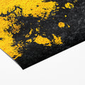 Sun-Drenched Ochre Mural Wallpaper with Abstract Ink Accents Mural Wallpaper - room preview 03