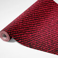 Crimson Textile Weave Mural Wallpaper — Deep Red Fabric Texture Mural Wallpaper - room preview 03