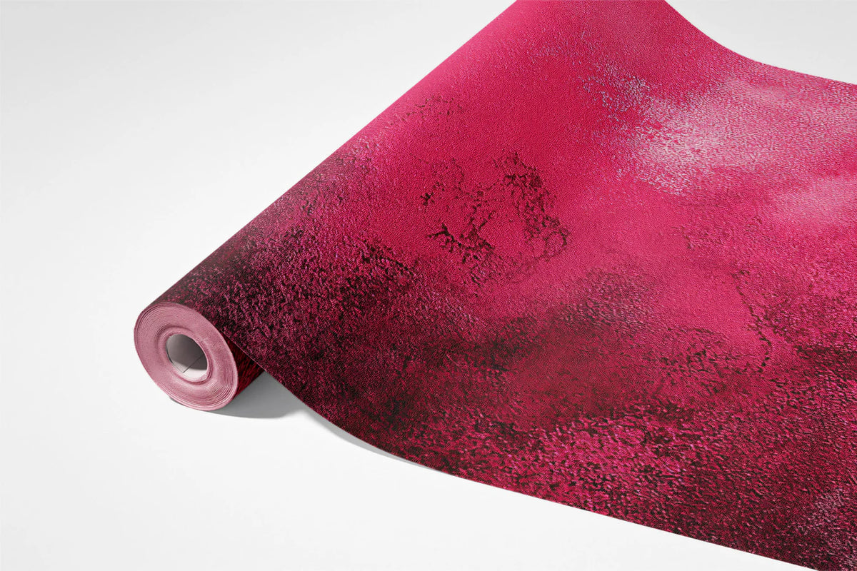 Abstract Pink Nebula Mural Wallpaper — Artistic Textured Design Mural Wallpaper - room preview 03