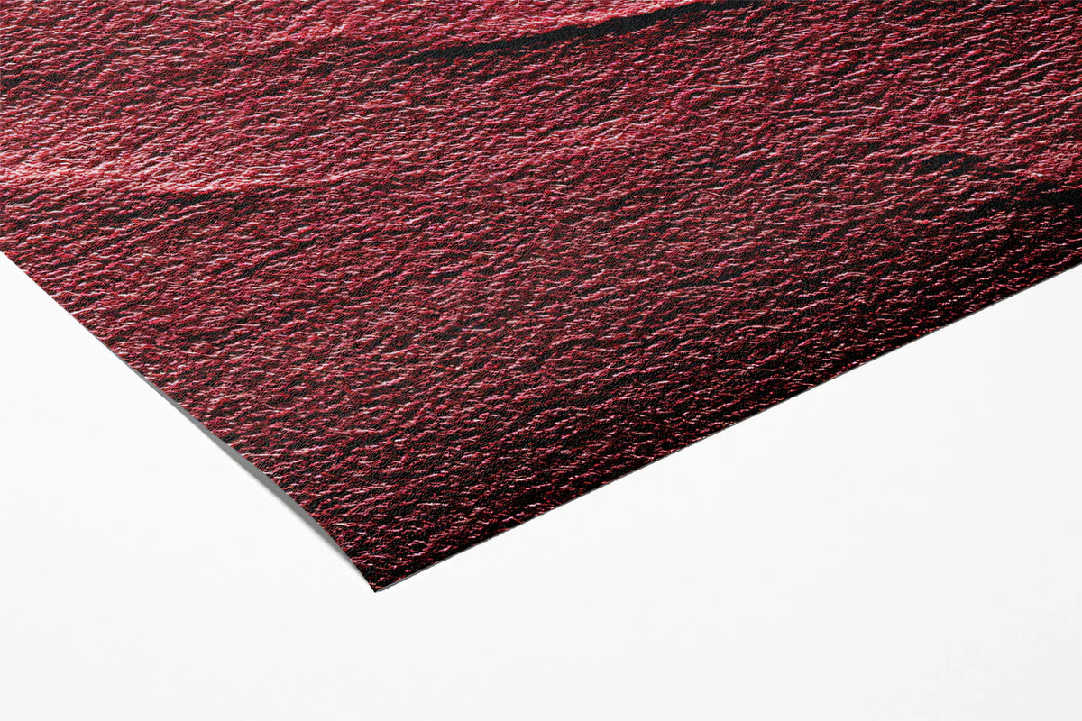 Sculptural Wavy Plaster Mural Wallpaper in Deep Burgundy Mural Wallpaper - room preview 03