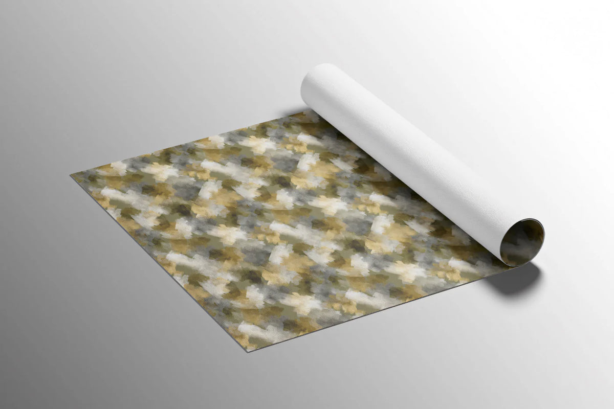 Abstract Herringbone Mural Wallpaper — Earthy Ochre and Charcoal Mural Wallpaper - room preview 03