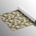 Abstract Herringbone Mural Wallpaper — Earthy Ochre and Charcoal Mural Wallpaper - room preview 03