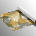 Woven Brushstroke Mural Wallpaper in Ochre and Olive Mural Wallpaper - room preview 03