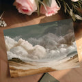 Golden Prairie and Stormy Sky Mural Wallpaper — Impressionistic Art Mural Wallpaper - room preview 03
