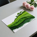 Abstract Green Hillside Mural Wallpaper — Painterly Landscape Mural Wallpaper - room preview 03