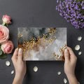 Abstract Gold Dust Marble Mural Wallpaper — Modern Glamour Mural Wallpaper - room preview 03