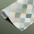 Brushstroke Diamond Mural Wallpaper — Soft Muted Geometric Mural Wallpaper - room preview 03