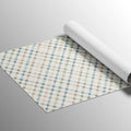 Diagonal Plaid Mural Wallpaper — Muted Earth Tone Check Mural Wallpaper - room preview 03