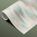 Abstract Ikat Mural Wallpaper — Soft Teal and Taupe Texture Mural Wallpaper - room preview 03