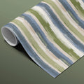 Horizontal Painterly Stripe Mural Wallpaper — Artistic Texture Mural Wallpaper - room preview 03