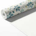 Watercolor Botanical Mural Wallpaper in Sage and Slate Blue Mural Wallpaper - room preview 03
