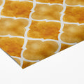 Watercolor Quatrefoil Mural Wallpaper — Warm Gold Geometric Mural Wallpaper - room preview 03