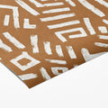 Abstract Tribal Clay Mural Wallpaper — Modern Hand-Drawn Lines Mural Wallpaper - room preview 03